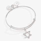 Holiday Star of David Bangle Shiny Silver | Alex and Ani