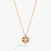 Heart Crystal Wheel Necklace Gold | Alex and Ani
