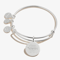 Happy Retirement' Charm Bangle - Alex and Ani Shiny Silver | Alex and Ani