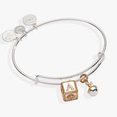 Baby Block and Rattle Bangle Two Tone | Alex and Ani