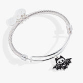 Bat Skeleton Bangle Bracelet Silver | Alex and Ani