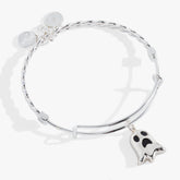 Ghost 'Only Here for the Boos' Textured Bangle Silver | Alex and Ani