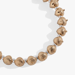 Acorn Beaded Bangle Two Tone | Alex and Ani