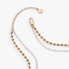Moon Magic 2 Row Charm Necklace Two Tone | Alex and Ani