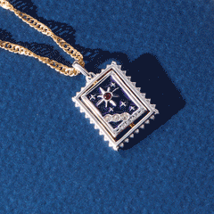 Tarot Card Reversable Spinner Pendant Necklace Two Tone | Alex and Ani
