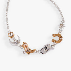 Cosmic Cowgirl Inline Charm Bracelet Two Tone | Alex and Ani