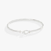 Faceted Hook Tension Bracelet Shiny Silver | Alex and Ani