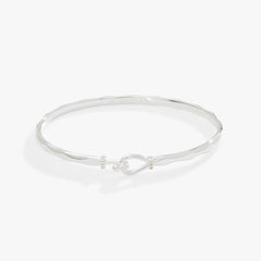 Faceted Hook Tension Bracelet Shiny Silver | Alex and Ani
