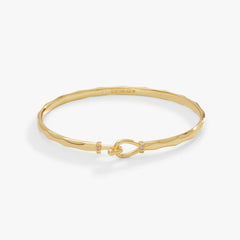 Faceted Hook Tension Bracelet Shiny Silver | Alex and Ani