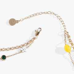 Double-Layer Lemon Necklace Gold | Alex and Ani
