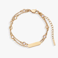 Infinity Chain Double Stranded Bracelet Stainless Steel Silver | Alex and Ani
