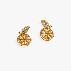 Summer Fruits Orange Slice Stud Gold | Alex and Ani
