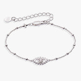 Evil Eye Inline Bracelet Silver | Alex and Ani