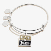 Forty & Fierce Charm Bangle - Alex and Ani Shiny Silver | Alex and Ani