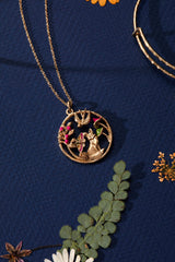 Mixed Woodland Pendant Necklace Gold | Alex and Ani