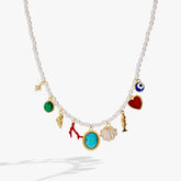 Moonlight Beach Pearl Charm Necklace Gold | Alex and Ani