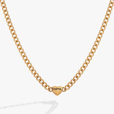 Mama curb chain neck Stainless Steel Gold | Alex and Ani