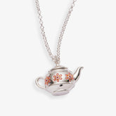 Teapot Locket Necklace Pendant Silver | Alex and Ani