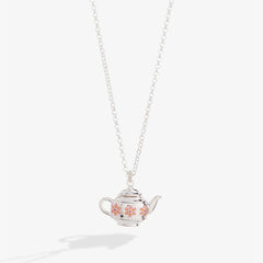 Teapot Locket Necklace Pendant Silver | Alex and Ani