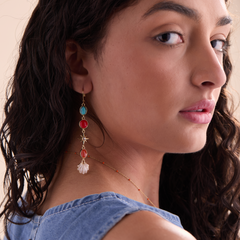 Moonlight Beach Linear Earring Gold | Alex and Ani