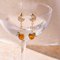 Spritz O Clock Statement Earring Gold | Alex and Ani