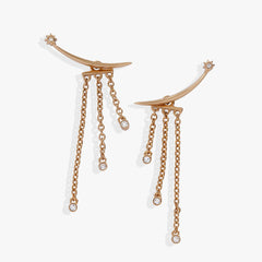 Celestial Shooting Star Ear Jacket Earring Gold | Alex and Ani