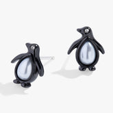 Penguin Stud Earrings Two Tone | Alex and Ani