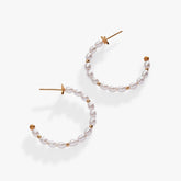 Rice Pearl Hoop Earring Gold | Alex and Ani