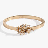 Festive Sparkle Hinge Bangle Gold | Alex and Ani