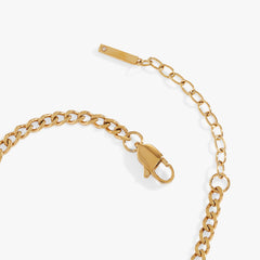 Mama Curb Chain Bracelet Stainless Steel Gold | Alex and Ani