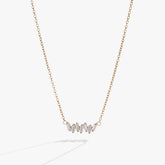 Baguette-necklace Stainless Steel Gold | Alex and Ani