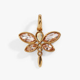 Crystal Dragonfly Interchangeable Charm Gold | Alex and Ani