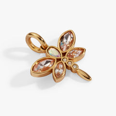 Crystal Dragonfly Interchangeable Charm Gold | Alex and Ani