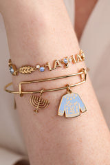 Challah-la-la-la Bolo Bracelet Gold | Alex and Ani