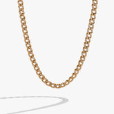Crystal Pave Curb Chain Necklace Stainless Steel Gold | Alex and Ani