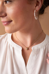 Pearl and Crystal Pendant Necklace Gold | Alex and Ani