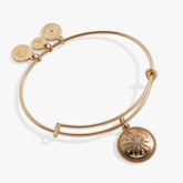Sand Dollar Charm Bangle Gold | Alex and Ani