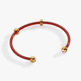 Bezel Stone Enamel Cuff| Alex and Ani Stainless Steel Gold | Alex and Ani
