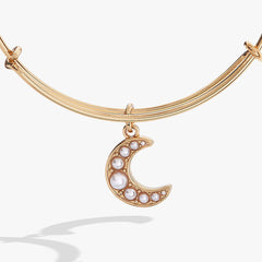 Pearl Moon Bangle Gold | Alex and Ani
