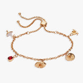 Mushroom Bolo Charm Bracelet Gold | Alex and Ani