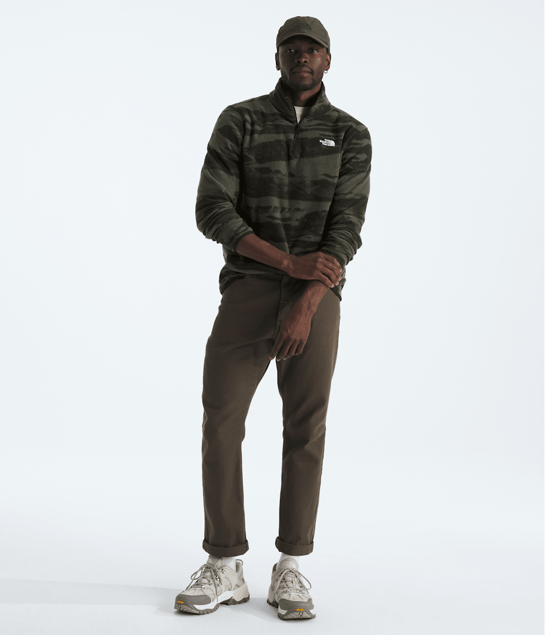 The North Face Men’s Glacier Fleece ¼-Zip—Print