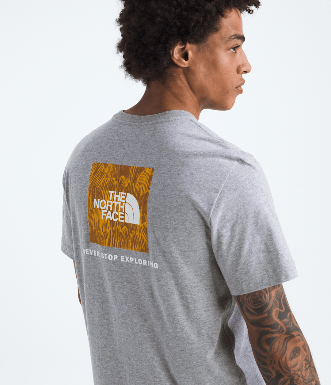 The North Face Men’s Evolution Regenerative Ink Box NSE Short-Sleeve Tee—Graphic