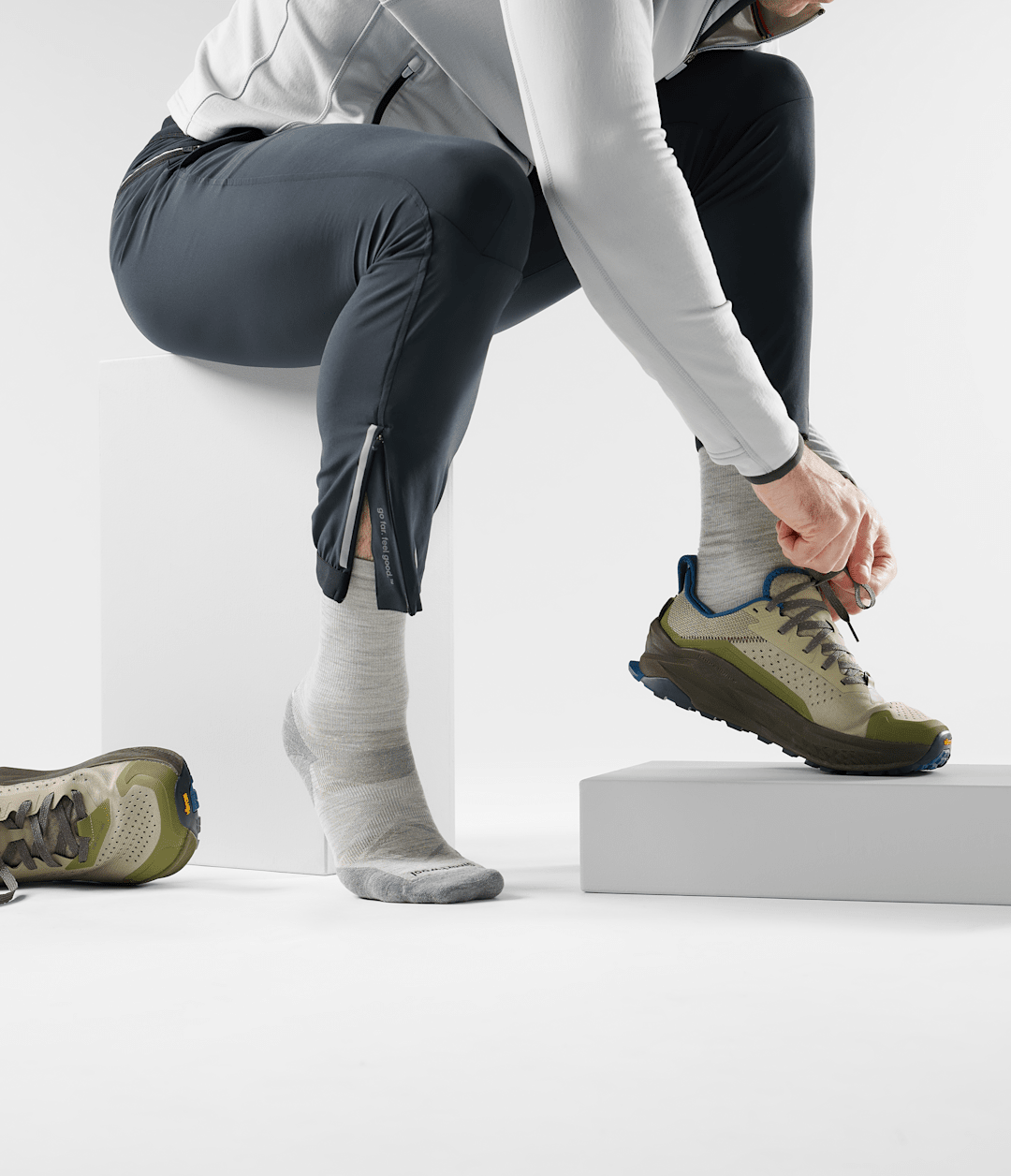The North Face TNF X Smartwool Run Cold Weather Targeted Cushion Crew Socks