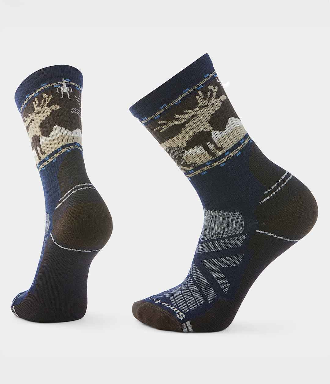 The North Face TNF X Smartwool HiKE Light Cushion Mountain Moose Crew Socks