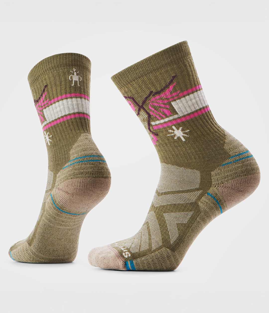 The North Face TNF X Smartwool Women's HIKE Light Cushion Hoo Who Crew Socks