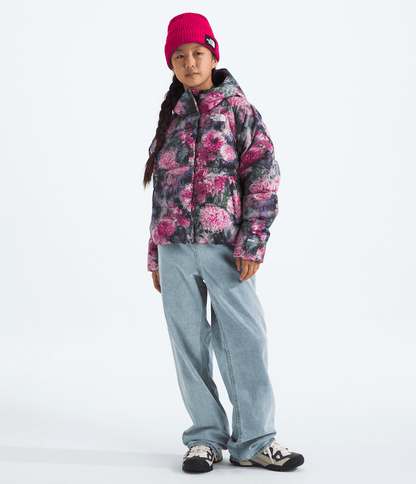 The North Face Girls’ North Down Hooded Jacket—Print
