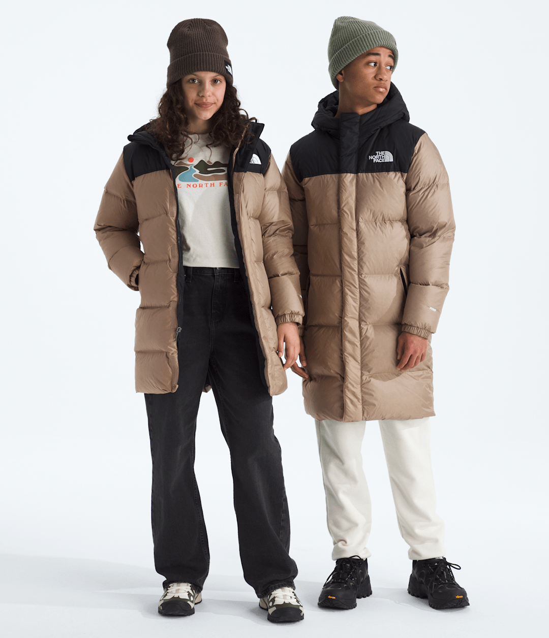 The North Face Boys’ & Girls’ Nuptse Long Parka