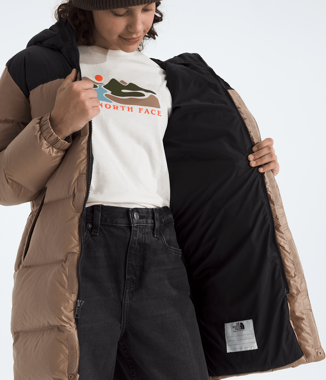 The North Face Boys’ & Girls’ Nuptse Long Parka