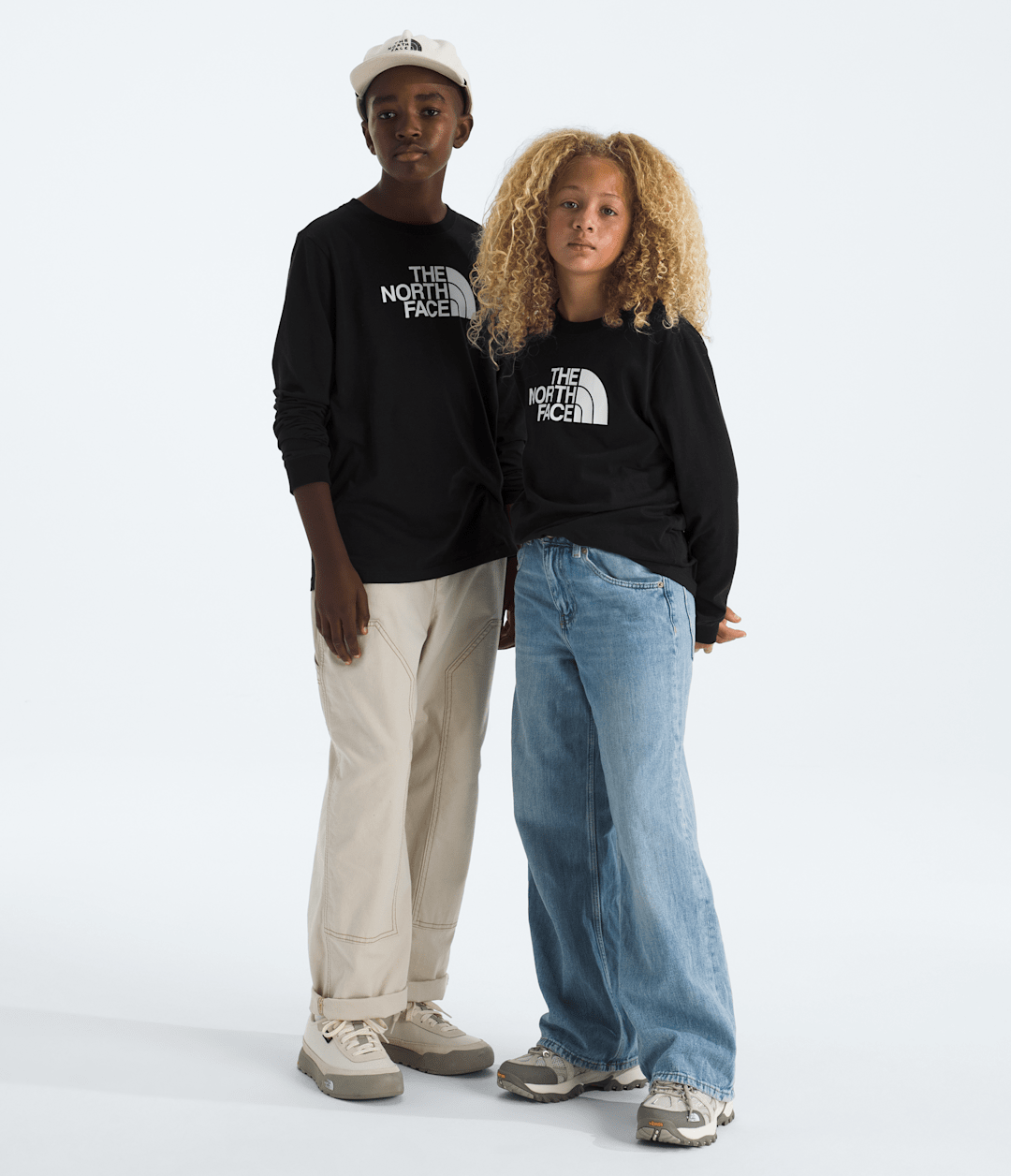 The North Face Boys’ & Girls’ Evolution Half Dome Long-Sleeve Tee