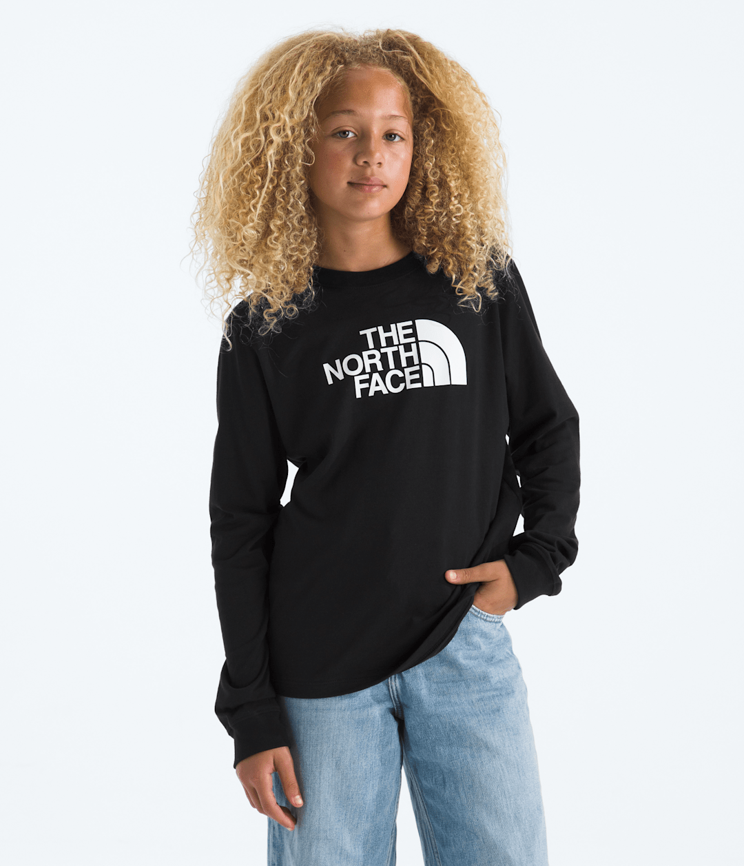 The North Face Boys’ & Girls’ Evolution Half Dome Long-Sleeve Tee